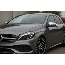 Накладки на дзеркала (2 шт, нерж.) для Mercedes A-сlass W176 2012-2018 рр