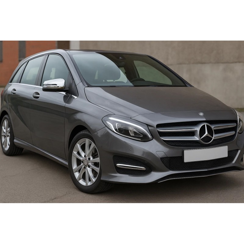 Накладки на Зеркала (2 шт, Нержавейка) для Mercedes B-class W246 2011-2018 гг Накладки на Зеркала (2 шт, Нержавейка) для Mercedes B-class W246 2011-2018 гг