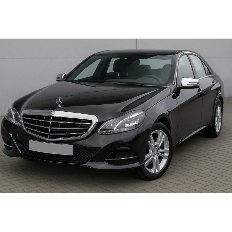 Накладки на дзеркала (2 шт, нерж.) для Mercedes E-сlass W212 2009-2016 рр