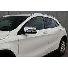 Накладки на Зеркала (2 шт, Нержавейка) для Mercedes GLA X156 2014-2019 гг