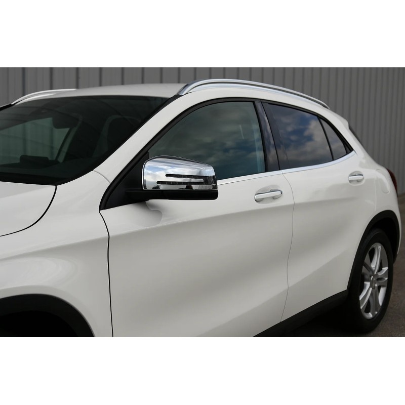 Накладки на Зеркала (2 шт, Нержавейка) для Mercedes GLA X156 2014-2019 гг