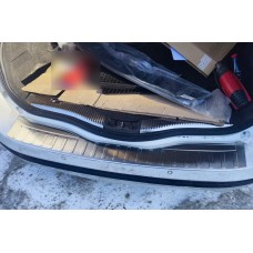 Накладка на задній бампер Carmos (SW, нерж) для Ford Mondeo 2014-2022 рр