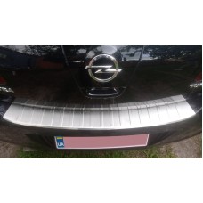 Накладка на задний бампер Carmos (HB) (нерж) для Opel Astra J 2009-2015 гг