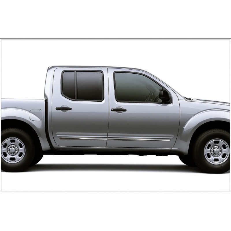 Молдинги на двери Нержавеющая сталь (4 шт) для Nissan Navara 2006-2015 гг