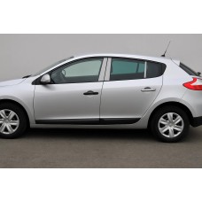 Накладки на дверні стійки (нерж) для Renault Megane III 2009-2016 рр