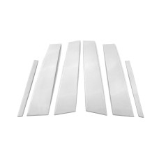 Накладки на дверні стійки (6 шт, нерж) для Mercedes C-class W204 2007-2015рр
