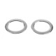 Накладки на противотуманки Carmos (2 шт., нерж.) для Nissan NV400 2010-2024 рр