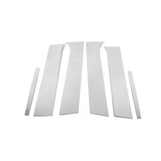 Молдинги дверных стоек (6 шт, нерж.) для Opel Mokka 2012-2021 гг