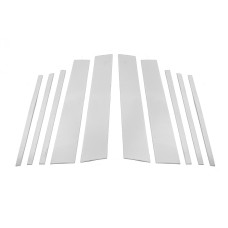 Молдинги дверних стійок (10 шт, нерж.) для Volkswagen Tiguan 2016-2023 рр
