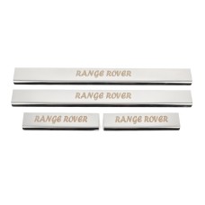 Накладки на пороги (Carmos , 4 шт, нерж.) для Range Rover III L322 2002-2012 рр