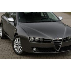 Накладки на дзеркала (2 шт, нерж.) Carmos для Alfa Romeo 159 2005-2011 рр