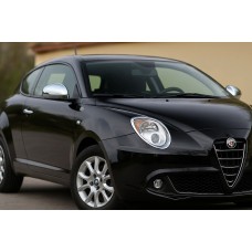 Накладки на дзеркала (2 шт, нерж.) Carmos для Alfa Romeo MiTo 2008-2018 рр