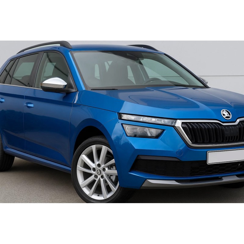Накладки на Зеркала (2 шт, Нержавейка) Carmos для Skoda Kamiq 2019- гг Накладки на Зеркала (2 шт, Нержавейка) Carmos для Skoda Kamiq 2019- гг