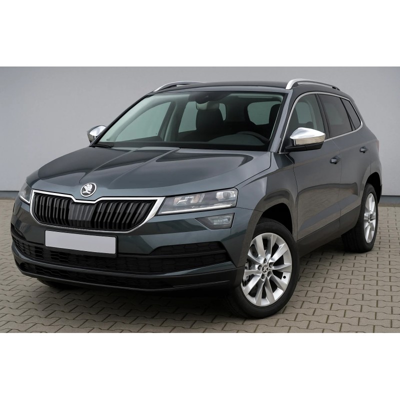 Накладки на Зеркала (2 шт, Нержавейка) Carmos для Skoda Karoq 2018- гг Накладки на Зеркала (2 шт, Нержавейка) Carmos для Skoda Karoq 2018- гг