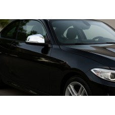 Накладки на дзеркала (2 шт, нерж.) Carmos для BMW 2 серія F22/23 2014-2021 рр