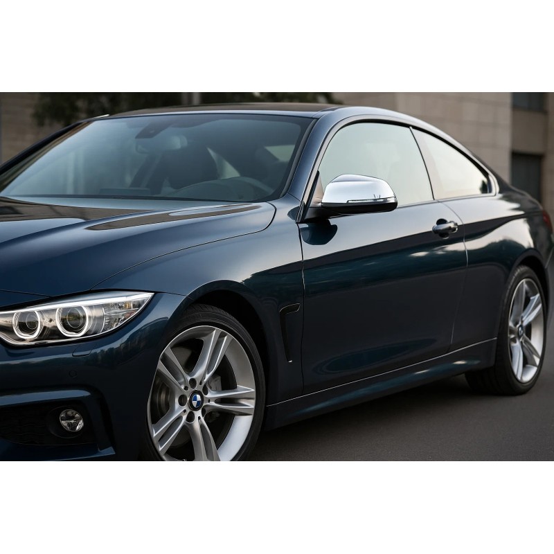 Накладки на дзеркала (2 шт, нерж.) Carmos для BMW 4 серія F-32 2012-2020 рр Накладки на дзеркала (2 шт, нерж.) Carmos для BMW 4 серія F-32 2012-2020 рр