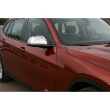Накладки на дзеркала (2 шт, нерж.) Carmos для BMW X1 E-84 2009-2015 рр