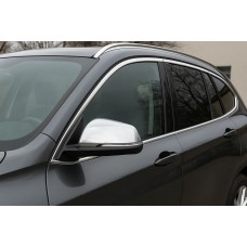 Накладки на дзеркала (2 шт, нерж.) Carmos для BMW X1 F-48 2015-2022 рр