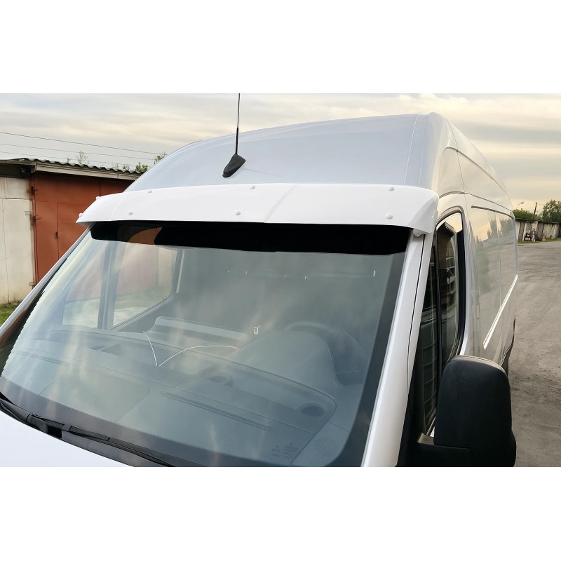 Козирок на лобове скло на рамі (Білий, 5мм) для Mercedes Sprinter W907/W910 2018- рр