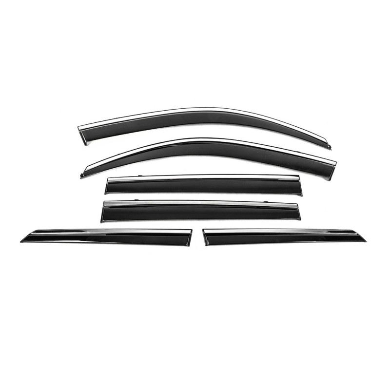 Вітровики з хромом Niken Luxury (6 шт) для Toyota Land Cruiser Prado 150