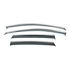 Ветровики с хромом Niken Luxury (4 шт) для Volkswagen ID.4