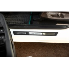 Накладки на пороги Honda eNP1 (Ukraine, 4 шт., нерж) для Honda eNP1