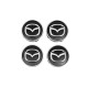 Ковпачки диски чорні maz5955tur-bl (59мм на 55мм, 4 шт) для Тюнінг Mazda