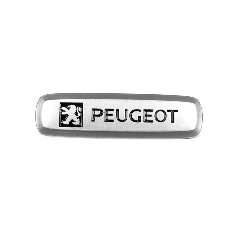 Шильдик алюмінієвий для килимків (1шт) для Тюнінг Peugeot
