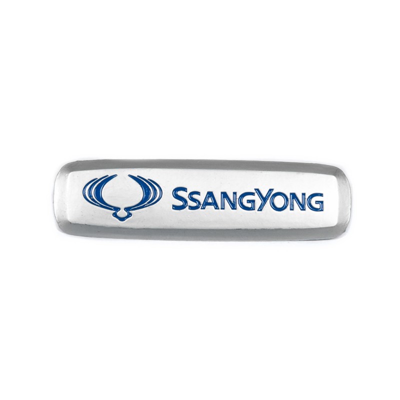 Шильдик алюмінієвий для килимків (1шт) для Тюнінг SsangYong