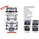Комплект рестайлінгу з X166 в GLS X167 Maybach (Type-A) для Mercedes GL/GLS сlass X166