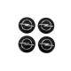 Ковпачки на диски 65/58мм op6558b (чорні, 4 шт) для Тюнінг Opel