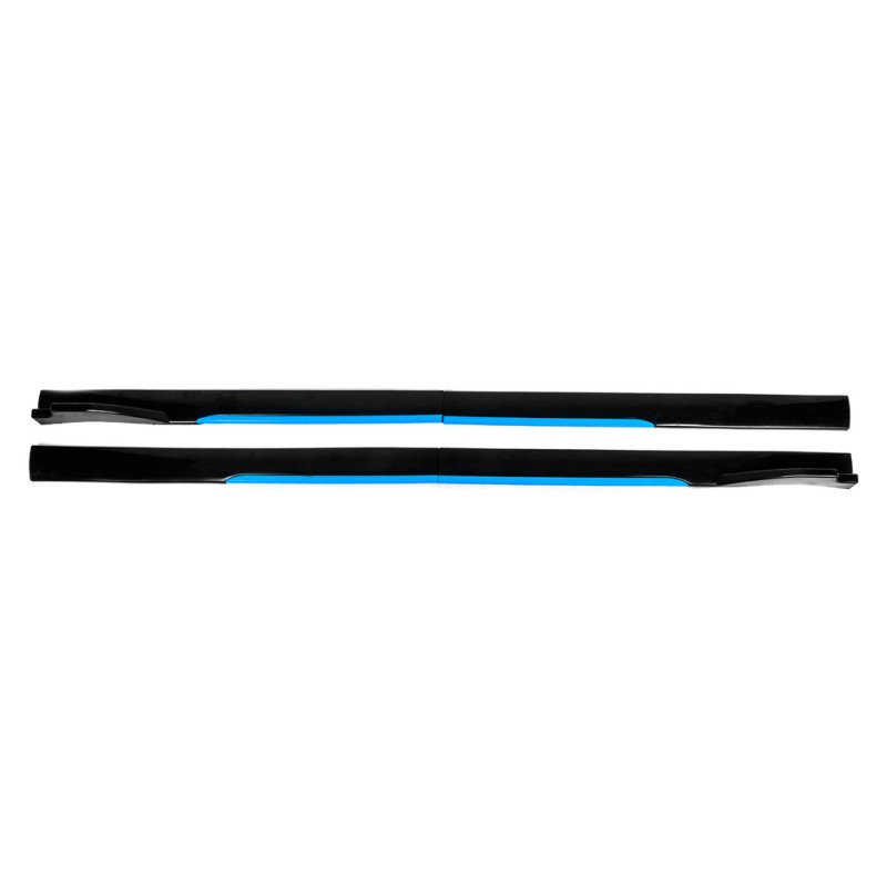 Універсальні накладки на бокові пороги Niken Blue (ABS) (4шт)