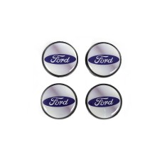 Ковпачки на диски 53/51мм сірі frd5351g (4 шт) для Тюнінг Ford
