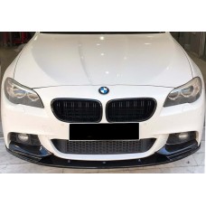 Накладка на передній бампер DPT Lip V-2 (для M-Performance, чорний глянець) для BMW 5 серія F-10/11/07 2010-2016 рр