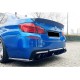 Задній дифузор DPT V-1 (для M-Performance, чорний глянець) для BMW 5 серія F-10/11/07 2010-2016 рр