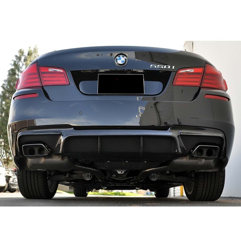 Задній дифузор DPT V-2 (для M-Performance, чорний глянець) для BMW 5 серія F-10/11/07 2010-2016 рр