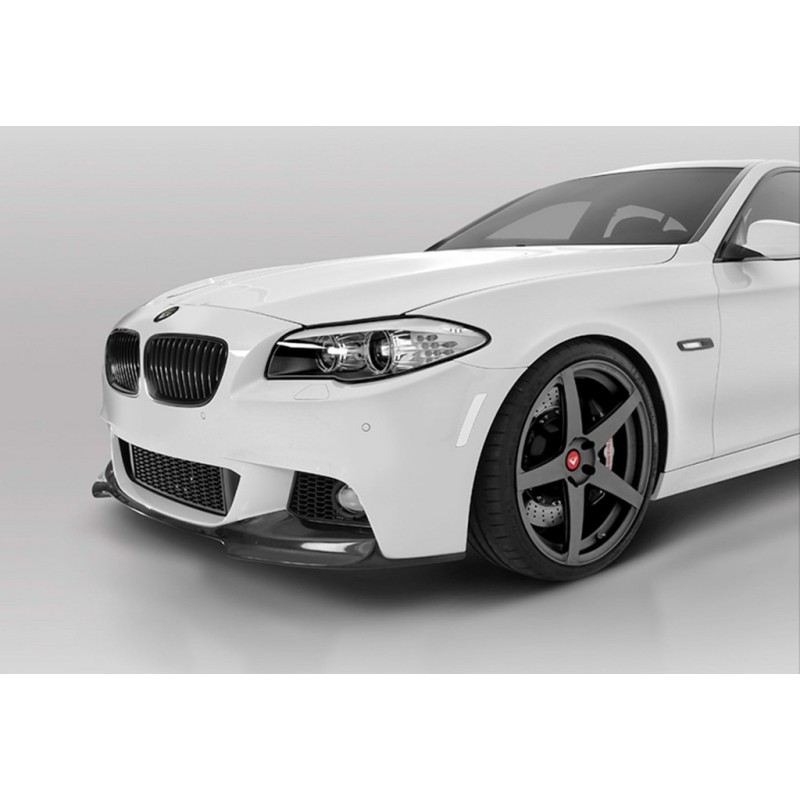 Накладка на передній бампер DPT Lip V-3 (Для M-Performance, чорний глянець) для BMW 5 серія F-10/11/07 2010-2016 рр