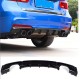 Задній дифузор DPT V-3 (для M Performance, чорний глянець) для BMW 3 серія F-30/31/34 2012-2019 рр