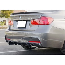 Задній дифузор DPT V-4 (для M Performance, чорний глянець) для BMW 3 серія F-30/31/34 2012-2019 рр
