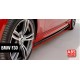 Бокові пороги DPT V-1 (чорний глянець) для BMW 3 серія F-30/31/34 2012-2019 рр