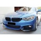 Накладка на передній бампер DPT Flap V-1 (для M-Technic, чорний глянець) для BMW 4 серія F-32 2012-2020 рр