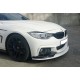 Накладка на передній бампер DPT Flap V-3 (для M-Performance, чорний глянець) для BMW 4 серія F-32 2012-2020 рр