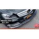Накладка на передній бампер DPT V1 (2011-2015, чорний глянець) для Mercedes C-class W204 рр