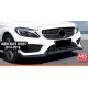 Накладка на передний бампер DPT V1 (2014-2018, только для AMG-Line, черный глянец) для Mercedes C-сlass W205