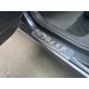 Накладки на пороги (Carmos, 4 шт, сталь) для Renault Megane II 2004-2009 гг