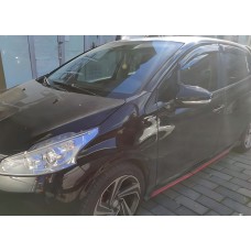 Накладки на зеркала BMW-Style (2 шт) для Peugeot 208 2012-2019 гг