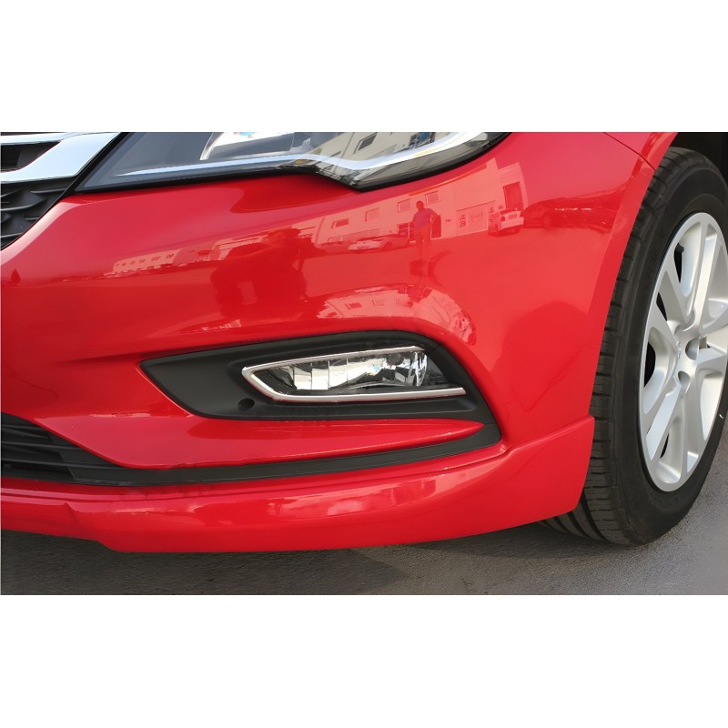 Накладки на противотуманки Carmos (SD/SW/HB/GTC, 2 шт., нерж.) для Opel Astra K 2016-2021 рр