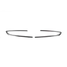 Накладки на противотуманки Carmos (SD/SW/HB/GTC, 2 шт., нерж.) для Opel Astra K 2016-2021 рр