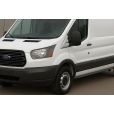 Накладка біля дзеркал Carmos (2 шт., нерж) для Ford Transit 2014- рр