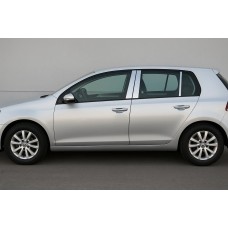 Накладки на дверні стійки (6 шт, нерж) для Volkswagen Golf 6 2008-2014 рр